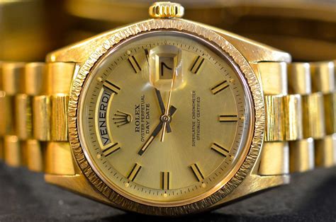 rolex day date corteccia|Rolex Day-Date watch 18 ct.